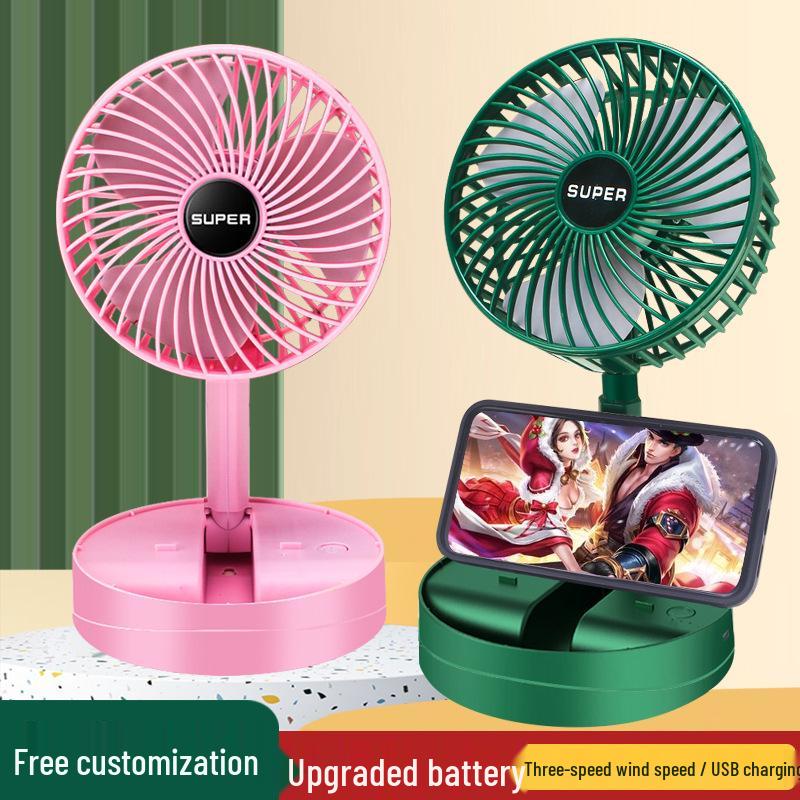 Portable USB Rechargeable Mini Desktop & Handheld Fan