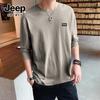 JEEP SPIRIT Men's Loose Fit Heavy Cotton Long Sleeve T-Shirt