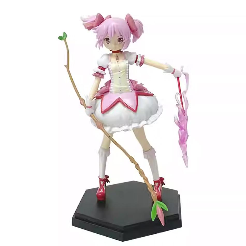 Aniem Figure  Anime Puella Magi Madoka Magica Cute Sitting Capital Girl PVC Anime Action Figures Anime Cartoon Model Toy Gift