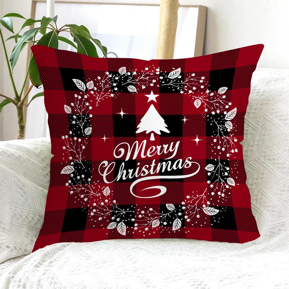 New Christmas Pillowcases for Living Room and Bedroom Printed Decoration Nordic New Throw Pillowcases