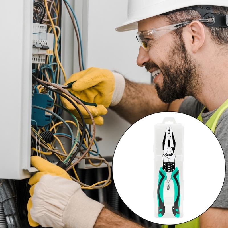 Multifunctional Wire Strippers Electrician Crimping Wire Stripping Pliers Hardware Tool Wire Cutting Plier