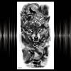 Kompass Brief Temporäre Tattoo Für Männer Frauen Erwachsene Realistische Gefälschte Wolf Schädel Tattoos Aufkleber Tiger Schwarz Wald Tatoos Unterarm