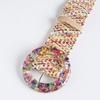 Boho Belt Women's Braided Non-supported Pp Grass Belt Natural Vacation Wide Women's Belt