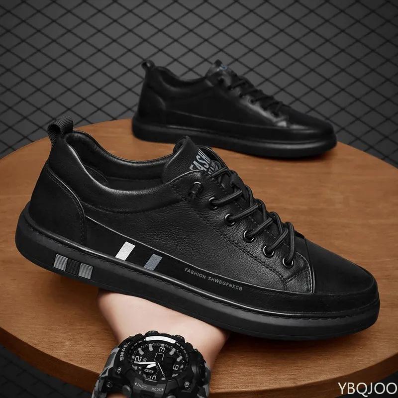 

Men s New trendy Shoes Casual non slip white footwear Wear resistant comfortable Sneakers Outdoor walking Male shoes Zapatos 44 чёрный