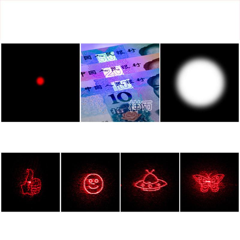 hot! Portable Mini Led Flashlight Torch 0.5w 200mah Usb Rechargeable Infrared Projection Light Funny Cat