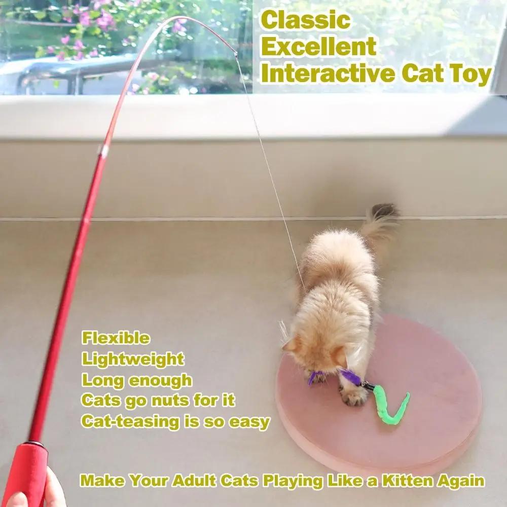 12/14/20PCS Mouse Shape Balls Cat Toys Interactive Sisal Mouse Funny Cat Stick Durable Cat Supplies Daily Entertainment