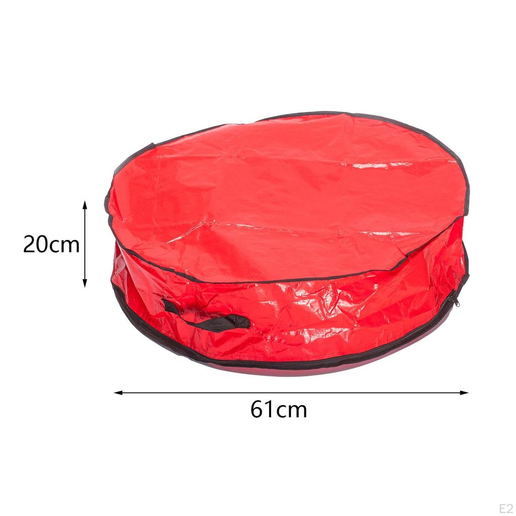 Christmas Wreath Case Holiday Storage Bag Tear-Resistant Waterproof Packaging