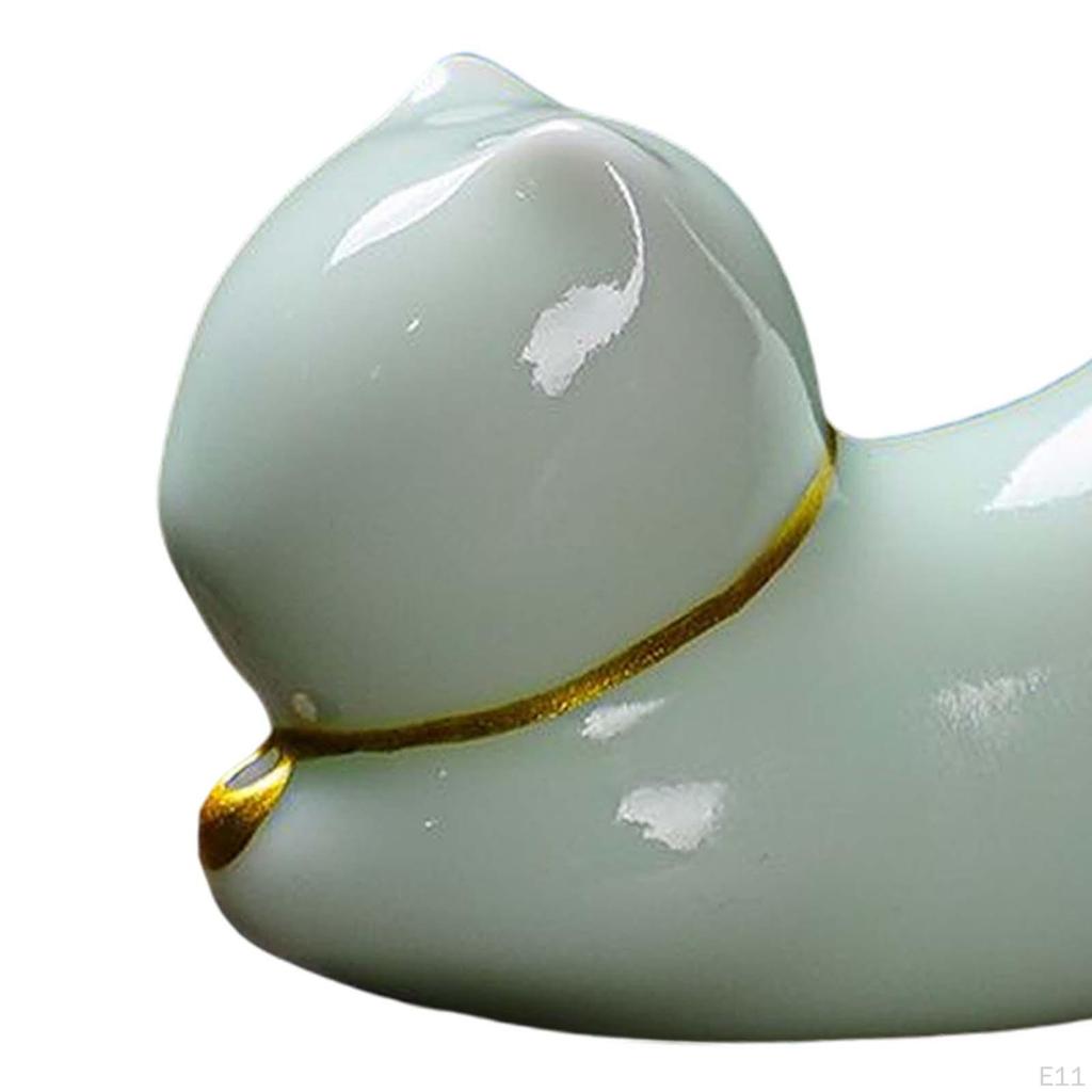 Animal Figurine Incense Burner Ceramic Porcelain Ornament Decorative Holder for Tabletop