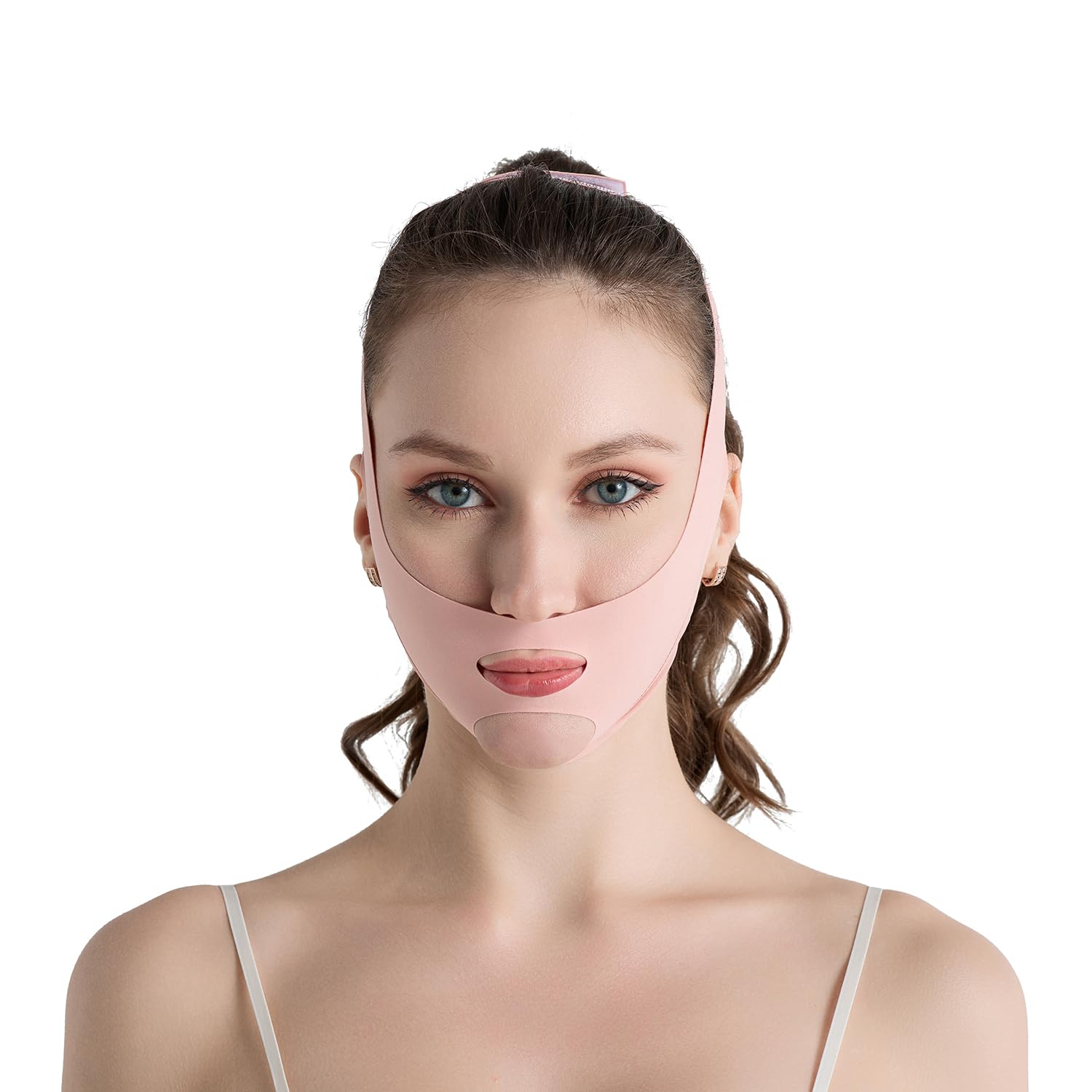 

линия лица двойной подбородок лицо лицо лицо подтяжка лица лицо лицо похудение лица похудение лица линия лица уменьшение двойного подбородка бандаж Пояс для похудения лица, розовый