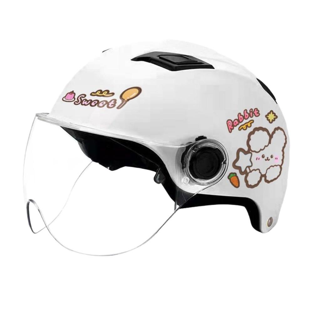 Cat Ears Electric Car Helmet Men and Women Half Helmet