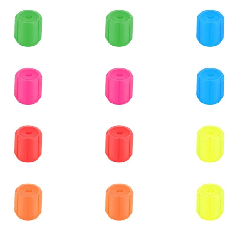 Corrosion Resistant Rubber Valves Stem Covers Caps Glow at Night for Bike Truck Automotive Safety on Cars Motorcycles
