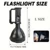Large LED Flashlight with Foot Support for Convenient Installation, Night Safety Lighting, Home Emergency 4 Modes Suitable for Construction Sites
