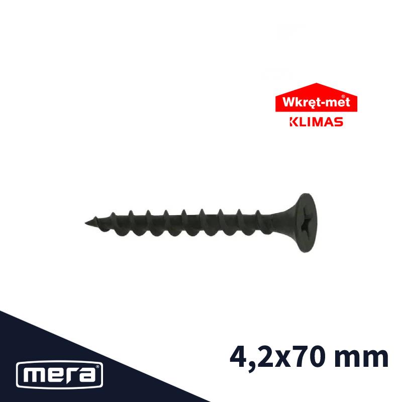 Wkręt-Met Plasterboard Screws For Wood 4.2 X 70 (250 Pcs)