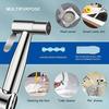 Handheld Bidet Toilet Sprayer Set Stainless Steel Bidet Faucet Wall Mounted Toilet Spray Gun Bathroom Shower Head Self Cleaning