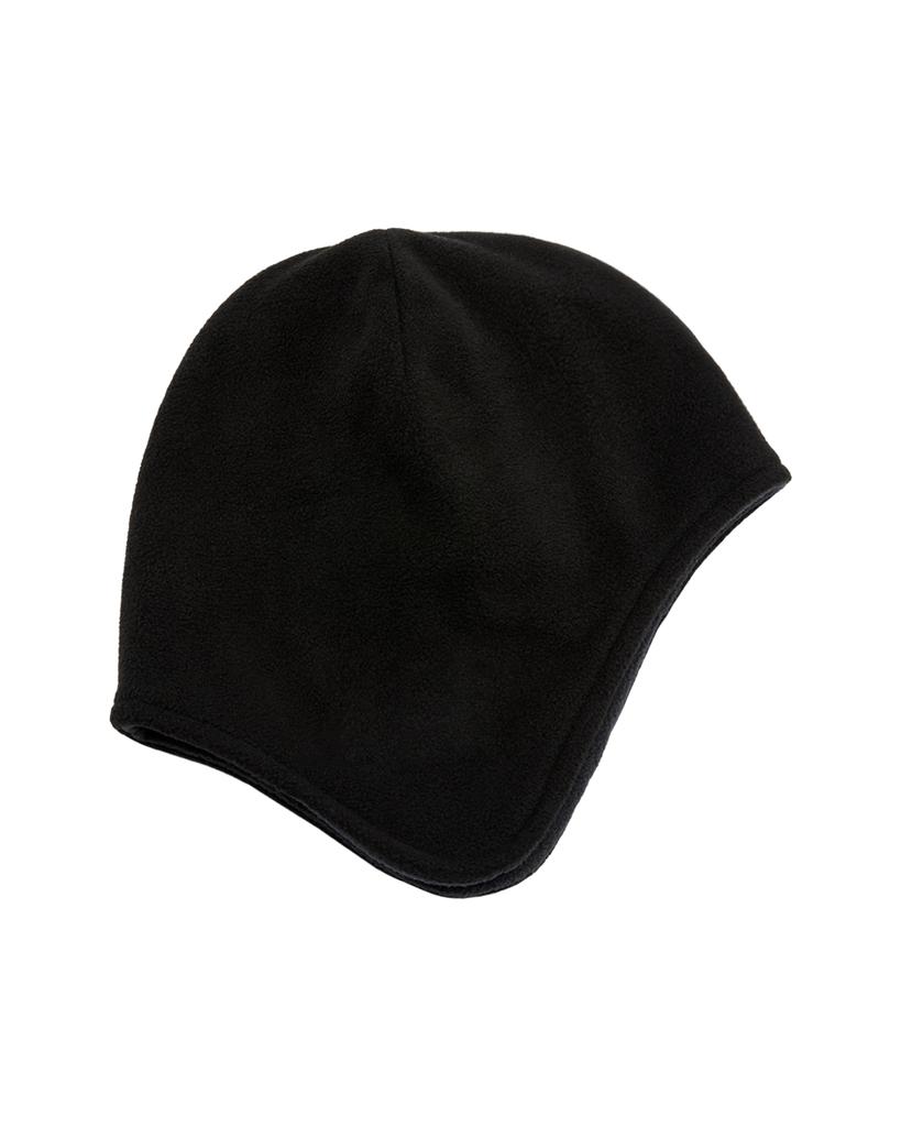 Midieomseu Sunflower Logo Ear Flap Fleece Beanie - Black
