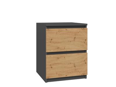 Malwa W2 ANTHRACITE ARTISAN Bedside Table