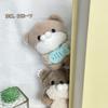 Cute Plush Otter Keychain Fish Holder Adorable Ice Cream Animal Doll Accessory
