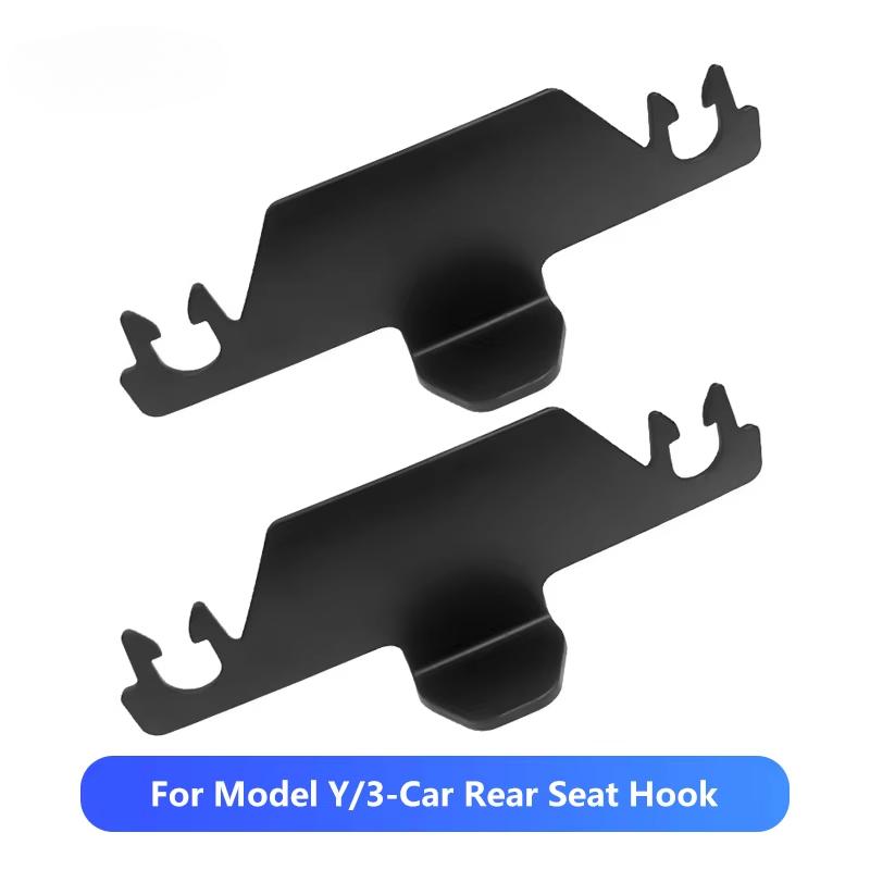 Car Rear Seat Hook for Tesla Model 3 Y ABS Headrest Hanger Car Seat Organizer Holder Interior Storage Fastener Clip Accessories
