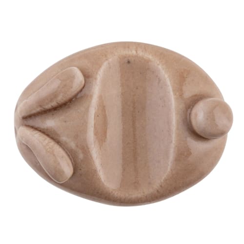 Chopstick rest, approximately 4 x 2.7 cm, Bean Rabbit design, Pink, 23465