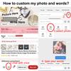 Vnox Picture Women Necklaces Heart Locket Pendant Family Image Personalized Anniversary Gift