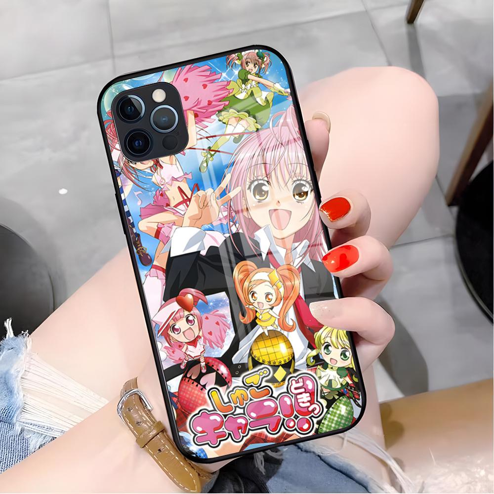Shugo Chara Phone Case For IPhone 17 Pro Max 16 15 14 Pro Max 13 11 X Xs Xr 8 7Plus Glass Cover