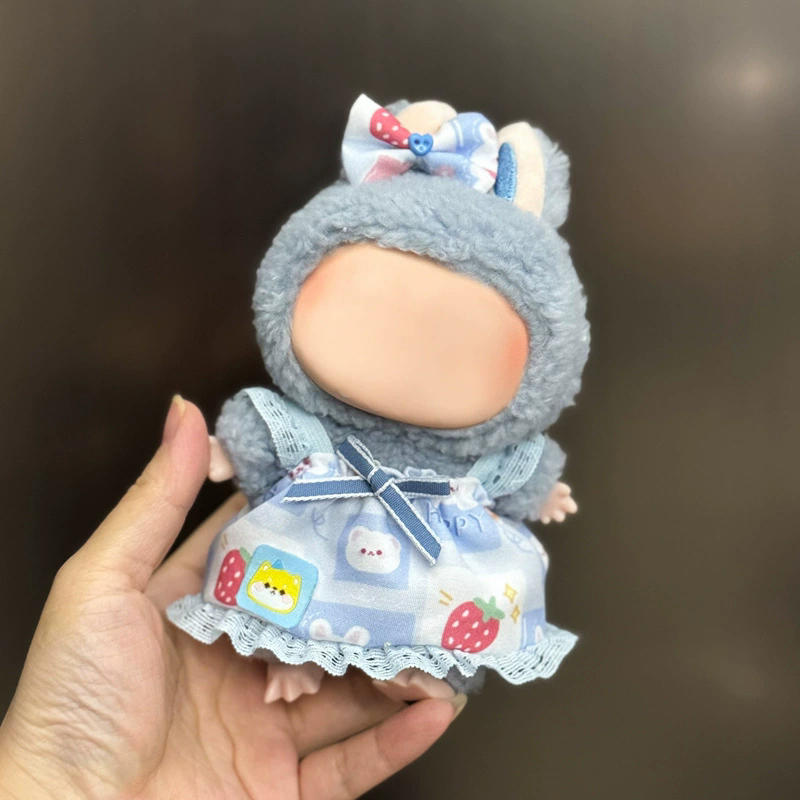 2025 New Labubu Clothes Outfit Accessories for Universal 17cm V2 V1 Plush Idol Doll's Clothing Leisure Trend Doll