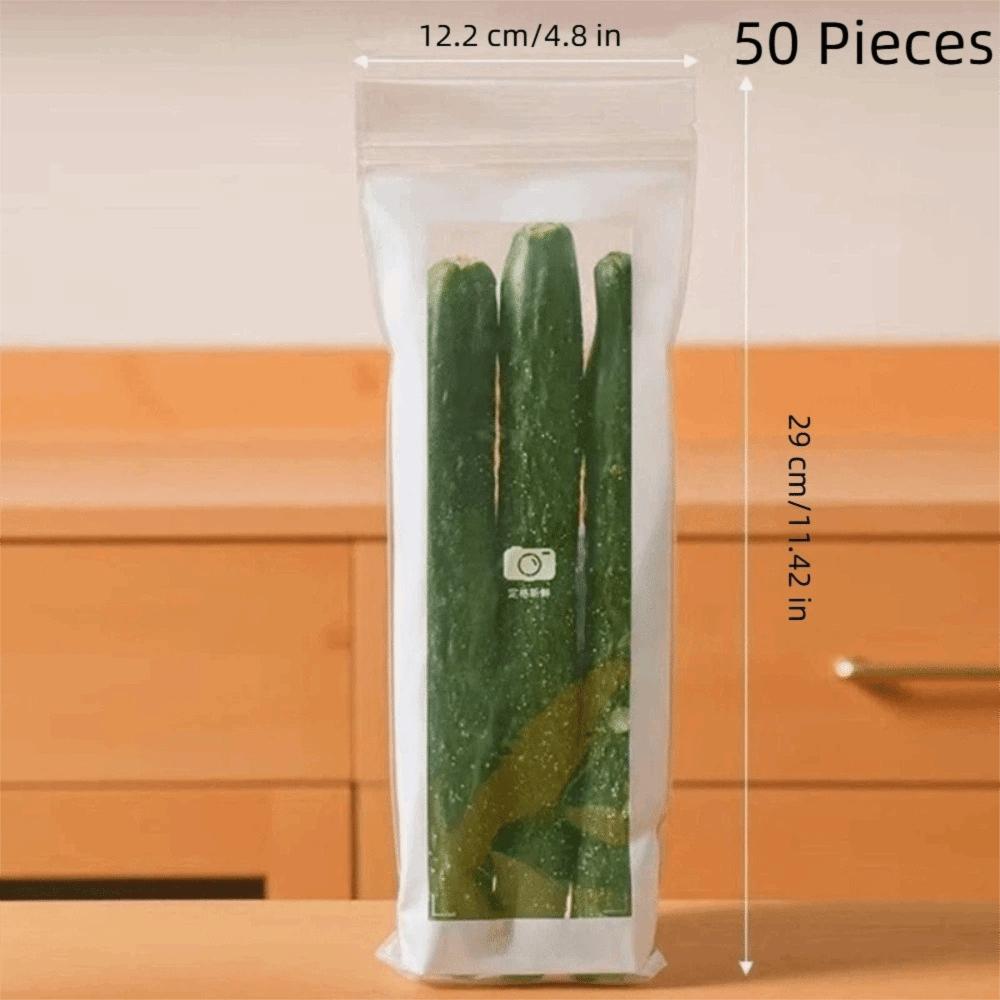 Transparent Fresh-keeping Bag Thickened Leak-Proof Food Preservation Bag Sealed Humidity Resistant Refrigerator Storage Bags