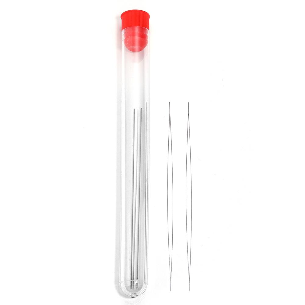 5pcs Beading Needles Open Big Eye Beading Pins For DIY  Necklace Jewelry Making Tools Accessories Self Threading Needle Pins