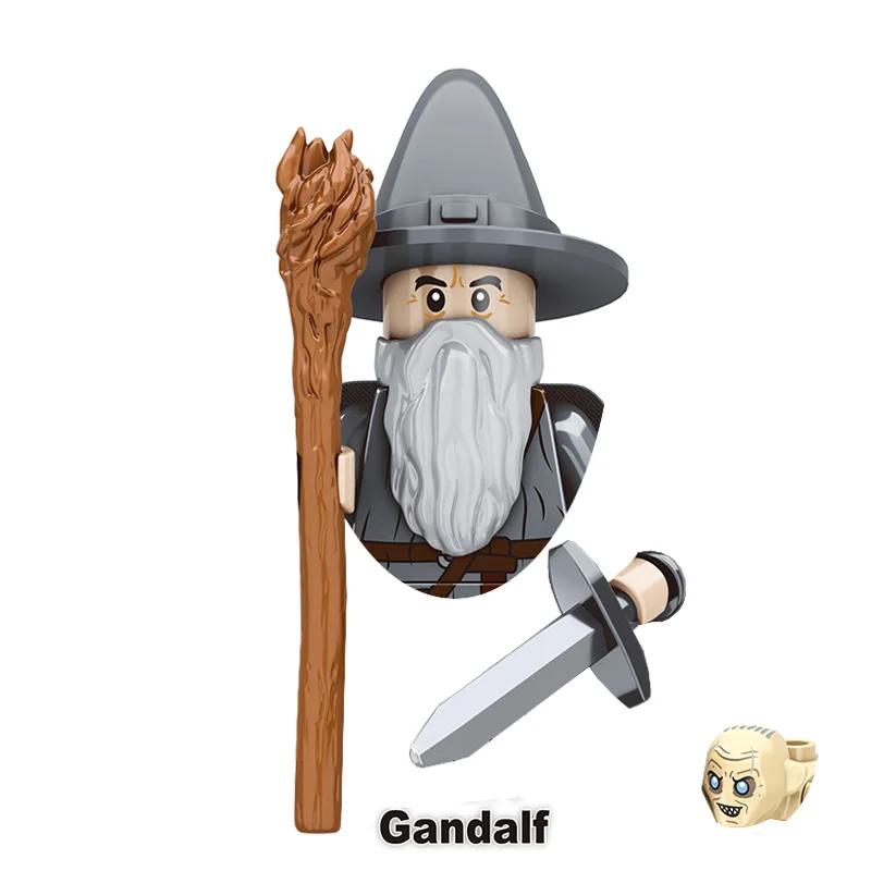 Kids Toys Medieval Film Figures Series Goblin Orcs Uruk-hai Sauron Assembly Model Small Particles Building Blocks Boys Gifts