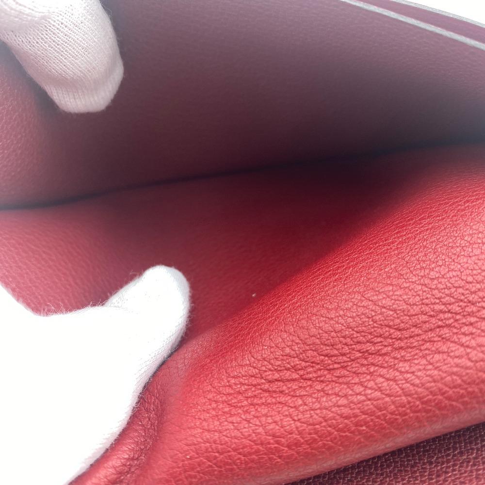 Hermes Bifold Wallet Long Wallet 2016 Evercolor MC2 Fleming Purse Rouge Grena Evercolor Used