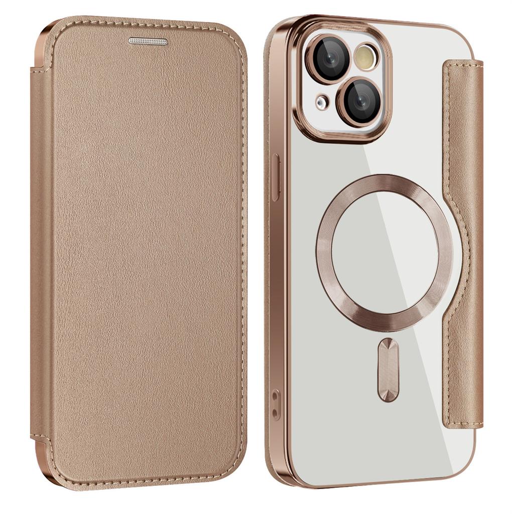 For iPhone 13 Case Compatible with MagSafe RFID Blocking Card Holder Leather Phone Cover