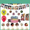 Anime Piece One Themed Birthday Party Decor Supplies Suit Banner Balloon Topper