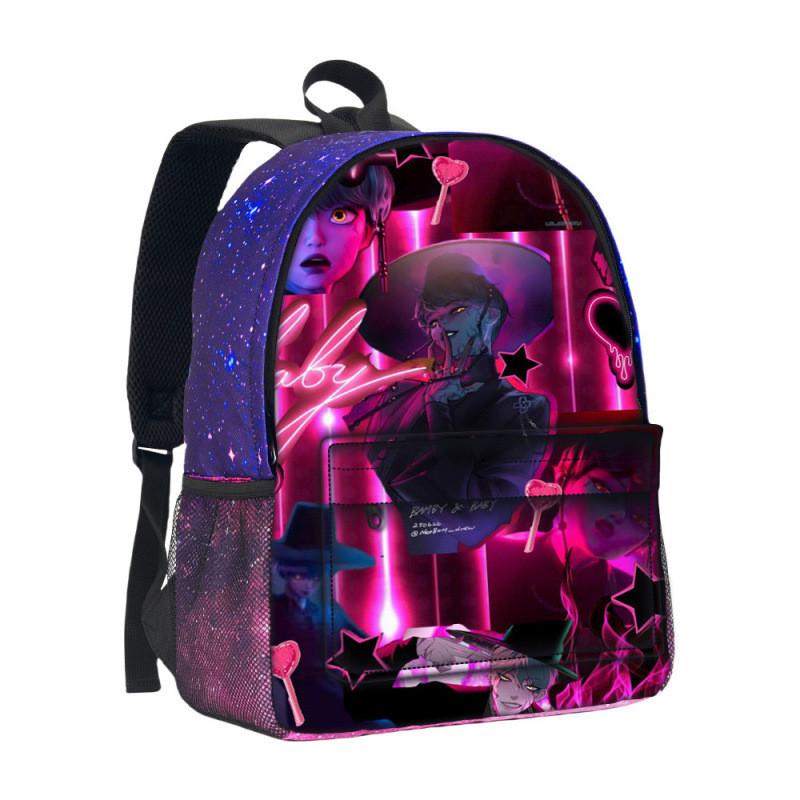 Hunterxhunter Kpop Backpack With Durable Oxford Fabric For School Use