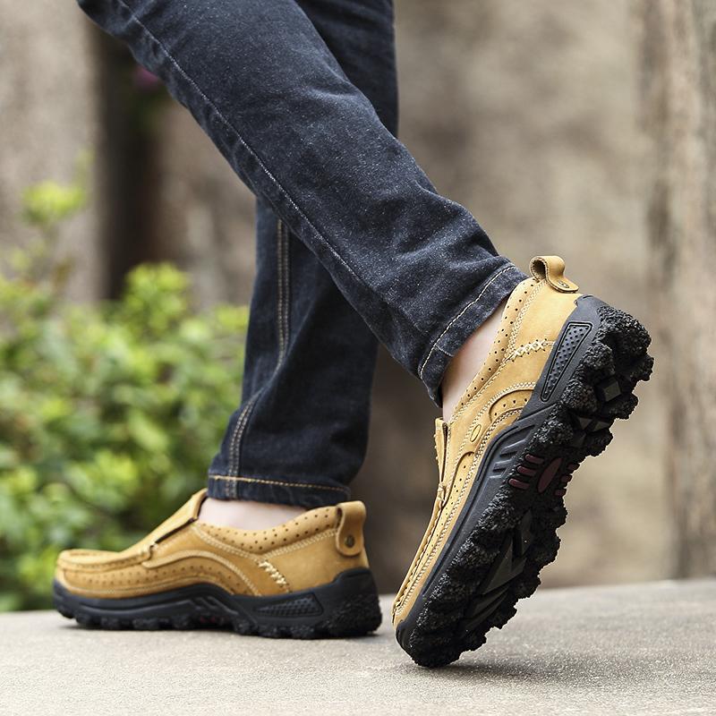 Retro Hakiki Deri Kadın Flats Ayakkabı El Yapımı Yuvarlak Ayak Dantel-up Yumuşak Tabanlar Rahat günlük ayakkabı
