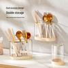 Wall-Mounted Multi-Functional Drainable Chopstick and Cutlery Holder