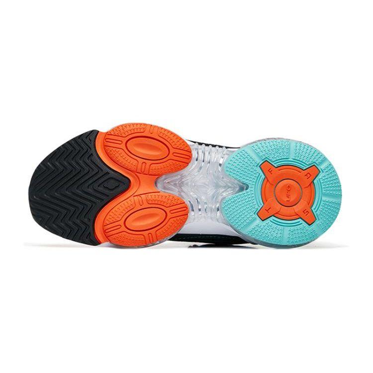 Anta Kids UFO 4.0 Non-Slip Shock Absorbing Wear-Resistant Casual Shoes Kids Casual Shoes Black Green 312235588-6