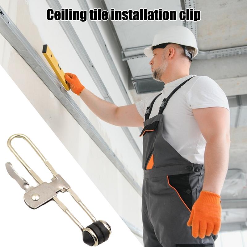 Drop Ceiling Grid Clamps Install Ceiling Clamp & Tile Installation Clips Suspended Ceiling Hand Tools Multifunctional Install