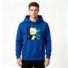 Men Anime Jujutsu Print Pullover Hoodie Casual Long Sleeve Sweatshirt with Bright Eye Character Pattern