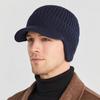 European And American Men Winter Warm Ear Protection Knitted Hat Outdoor Riding Fleece Hat