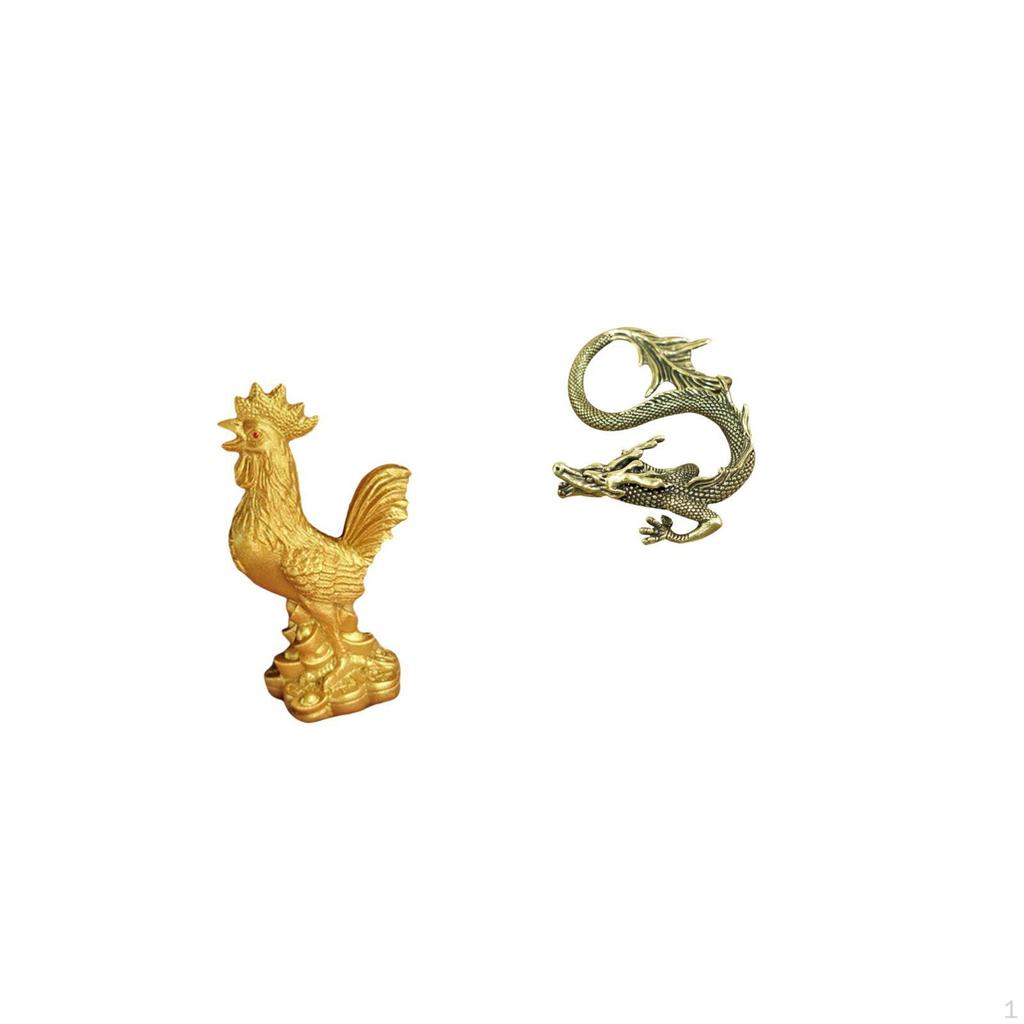 Feng Shui Figurine Brass Sculpture for Home Office Decor Birthday Anniversary Housewarming Chinese