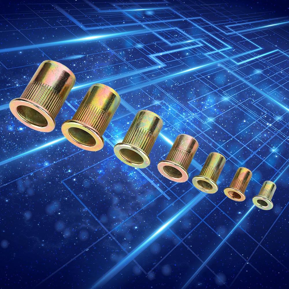 

Набор заклепочных гаек 165 шт. Метизы Крепежные изделия Ручные инструменты Накатанные Промышленный аксессуар Медный сплав