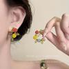 Color Dopamine Earrings, Sweet Super Fairy Temperament, Simple Personality and High Value Niche Earrings