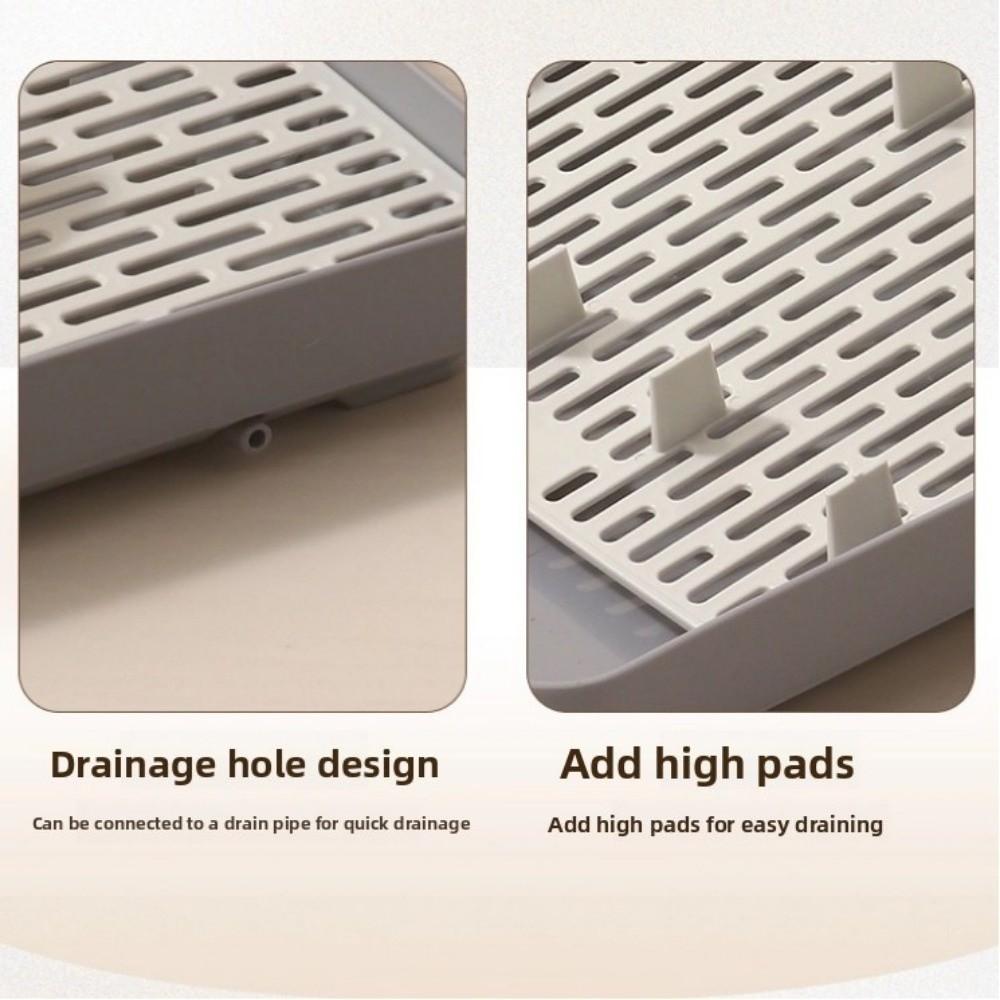 Doppelschichtige Haustiertoilette aus Kunststoff Ecktoilette für Kaninchen Kaninchen-Katzenstreubox Für Frettchen Hamster