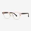 Alloaiweeo [Aloxrounz] Classica Half-Rim Eyeglass Frames Ara9101 C3 Peach/Rose Gold