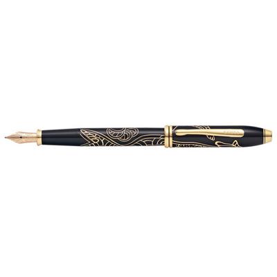 Cross Year of the Dog Townsend Lacquer Pen (Svart) (Fontän)