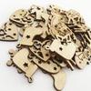 50pcs Mini Christmas Tree Hanging Decor Ornaments Wooden Santa Claus Snowman Deer Pendants Christmas Decorations Small Figurines