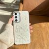 Samsung S24Ultra Mobile Phone Case Is Suitable For S25Plus Bow Pearl Love A16 Glitter S23Fe Women'S Models