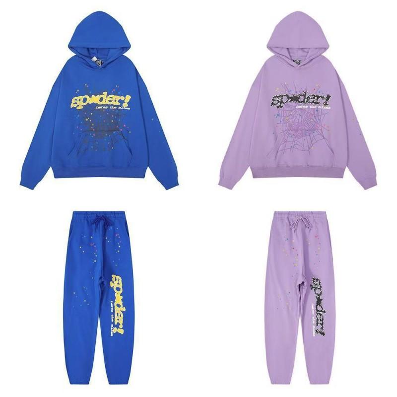 Mens Heavyweight Hoodie Sweatpants Set Streetwear Loose Fit 400g