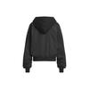 Adidas Originals X Ivy Park Kollaboration FW23 Einfarbige Wendbare Kapuzenjacke Unisex-Jacke Schwarz IK9626