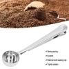 Coffee Spoon Sealing Clip 2 in 1 Stainless Steel Tight Sealing Deepen Design Convenient Practical Coffee Drinking Tools